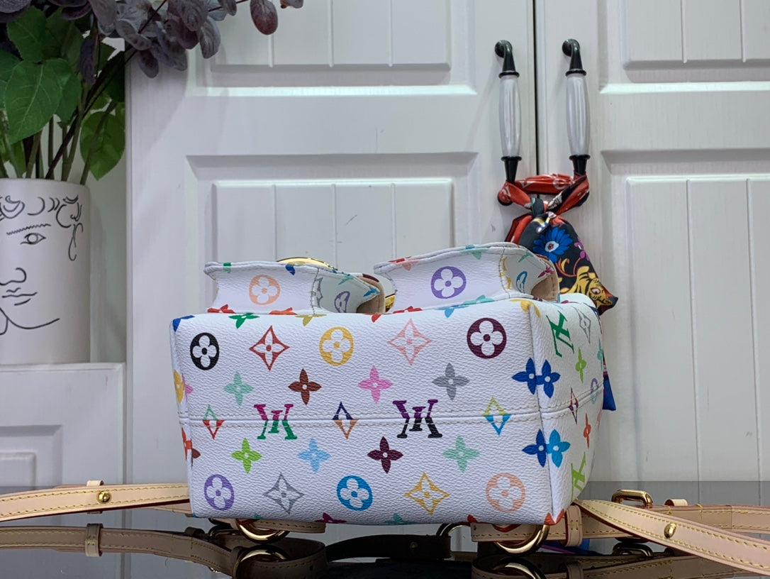 ＬＳ ＶＴＴＯＮ X TAKASHI MURAKAMI VENICE BACKPACK WHITE MULTICOLORED