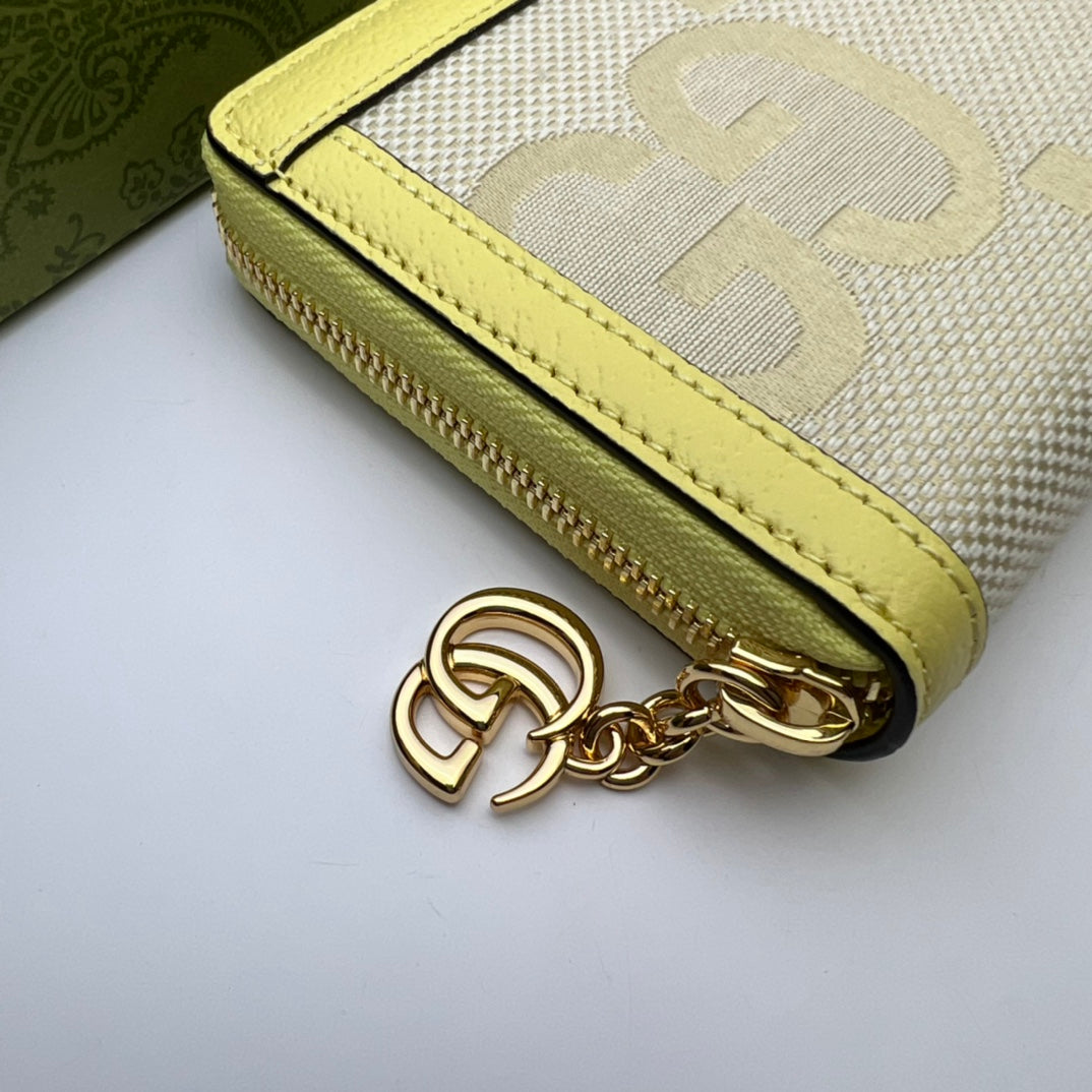 ＧＣＣＩJUMBO GG ZIP AROUND WALLET YELLOW