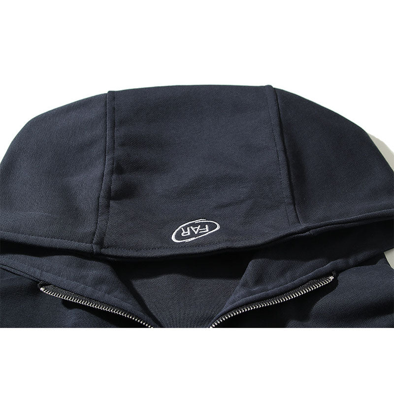 Kanye West Sunday Service Hoodie Letter Embroidered Half Loose Zip Hooded Sweater