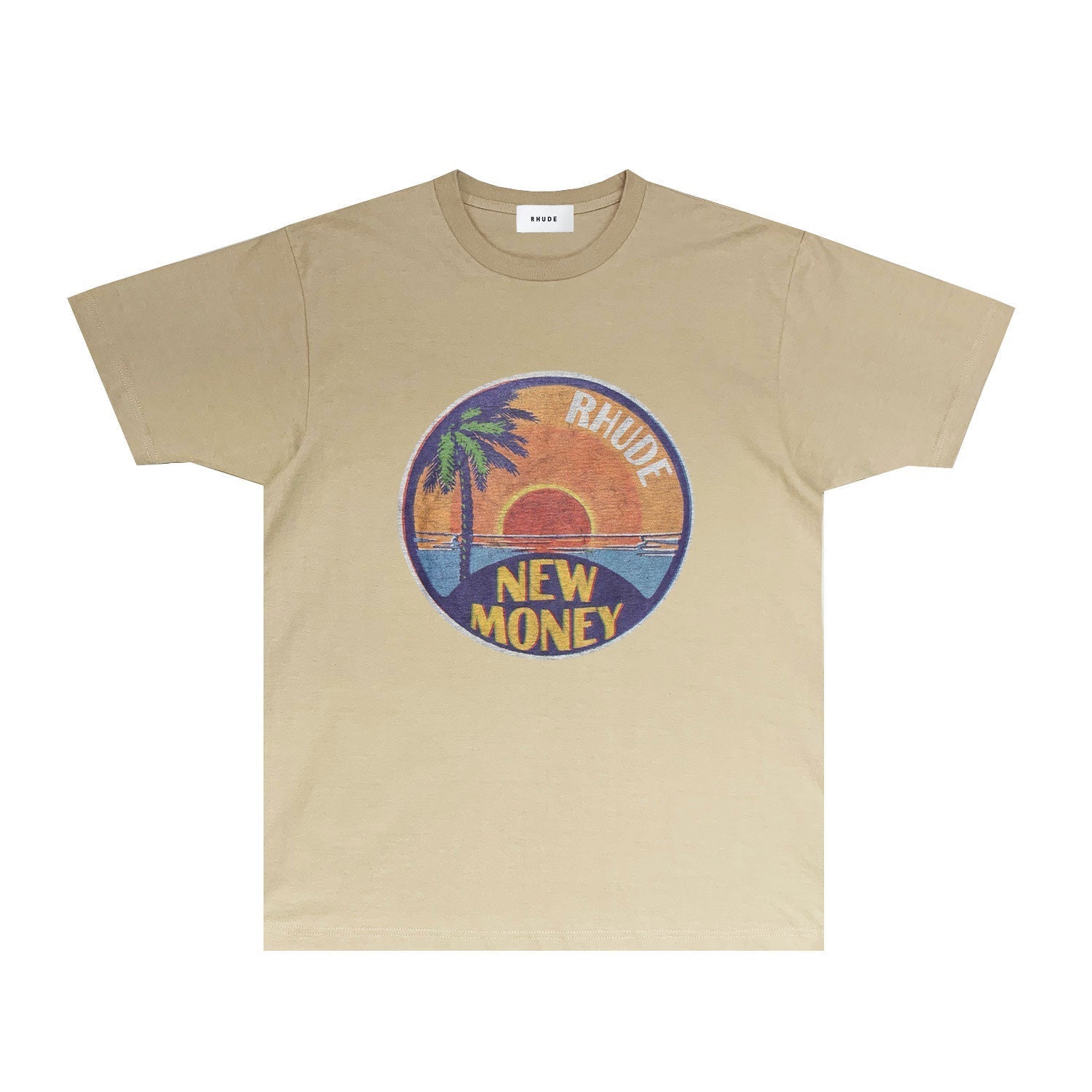 Rhude T Shirts Printed Trendy Pure Cotton