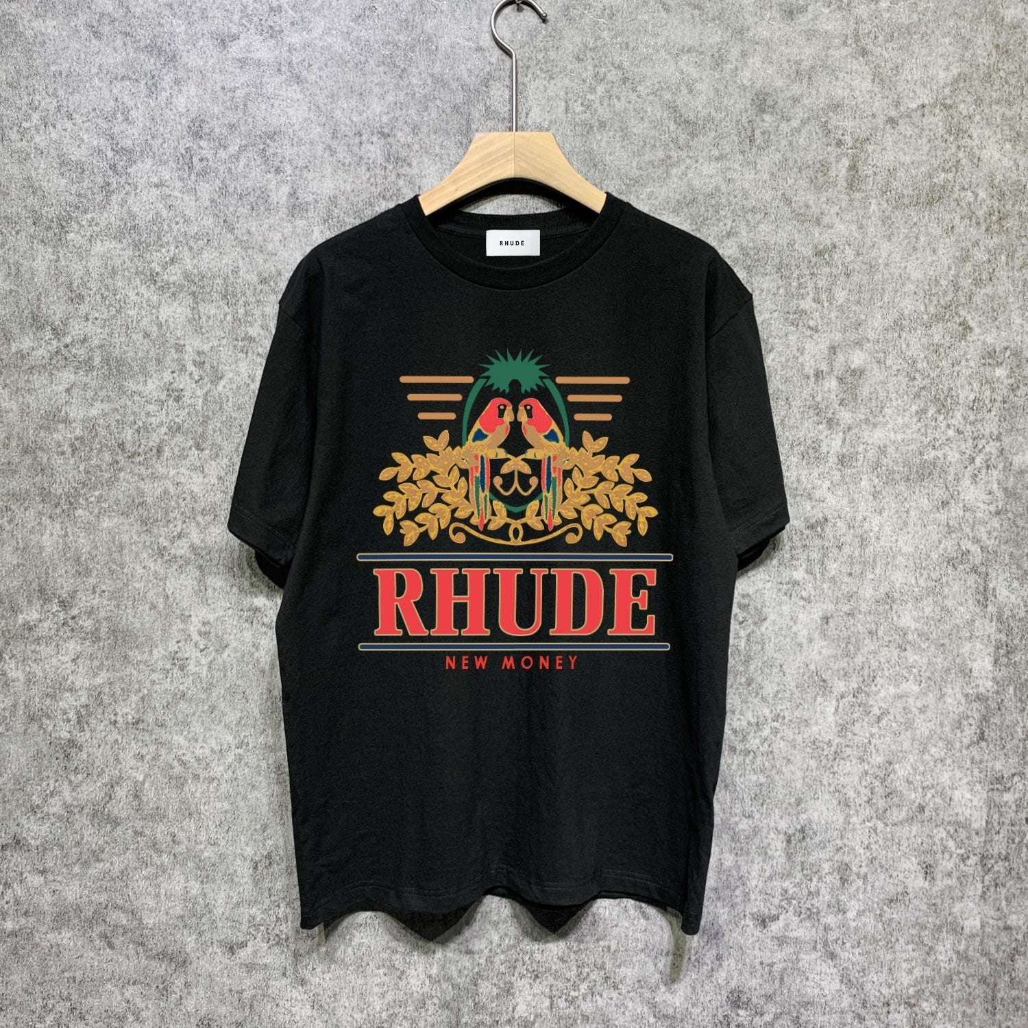 Rhude T Shirts Printed Trendy Pure Cotton