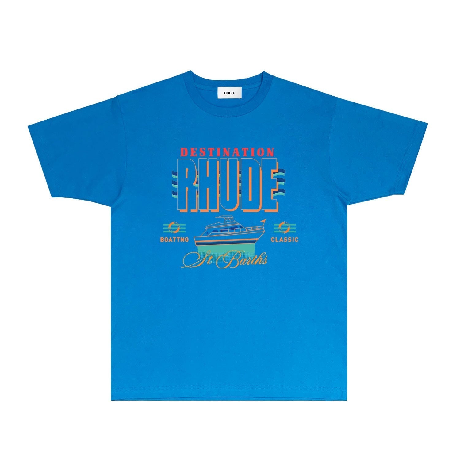 Rhude T Shirts Printed Trendy Pure Cotton