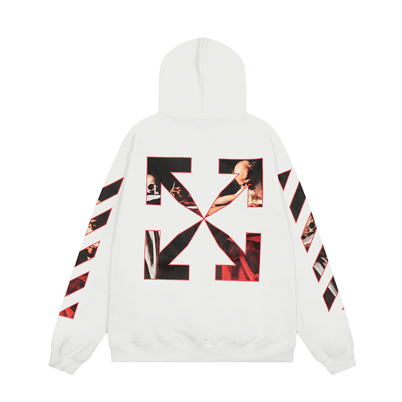 OFF WHITE Hoodie Trendy Street Style Personalized Cotton