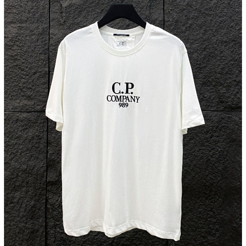 Cp Company T Shirts Cotton Casual Crew Neck Short Sleeves
