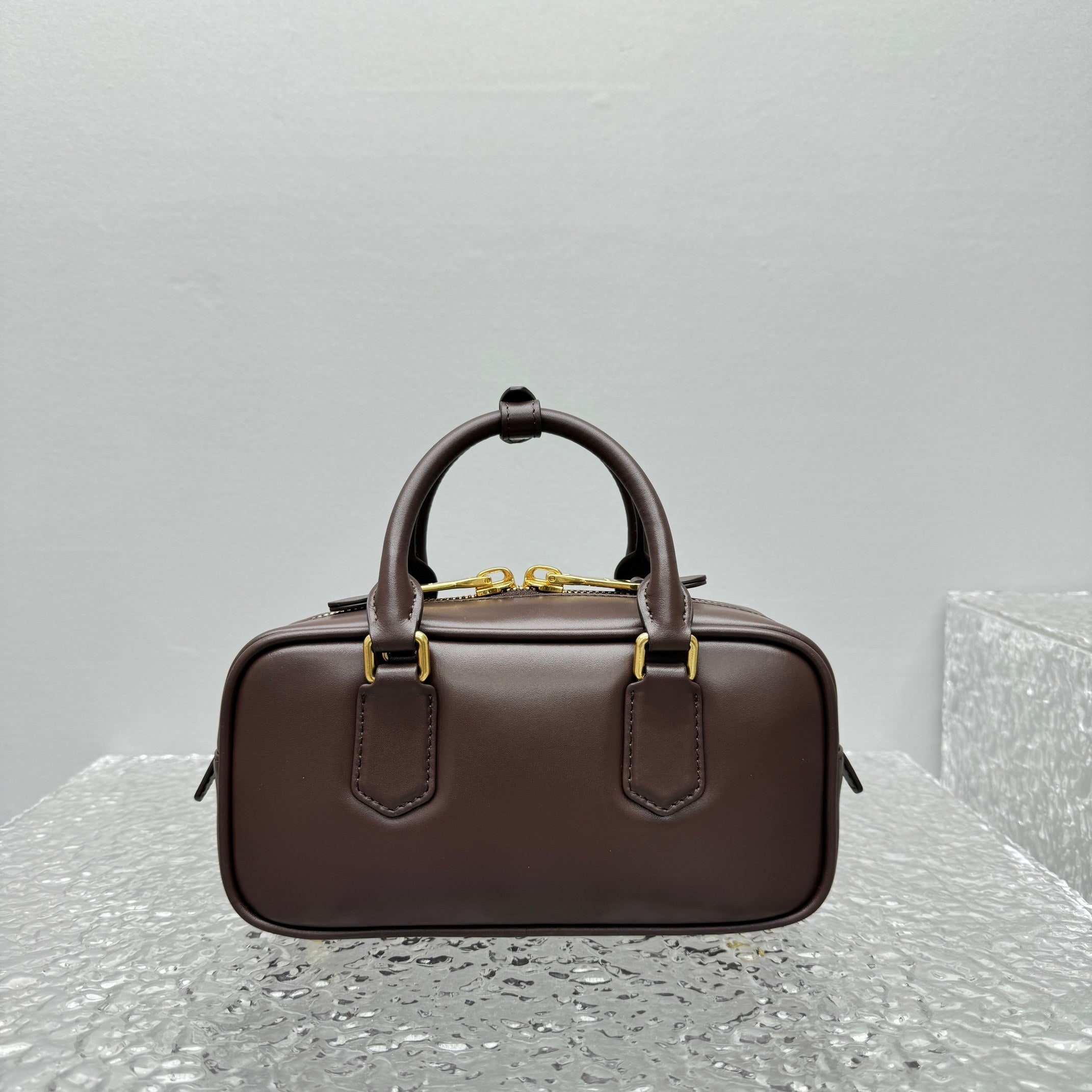 ＭＩ ＭＵ ARCADIE LEATHER BAG BRIARWOOD