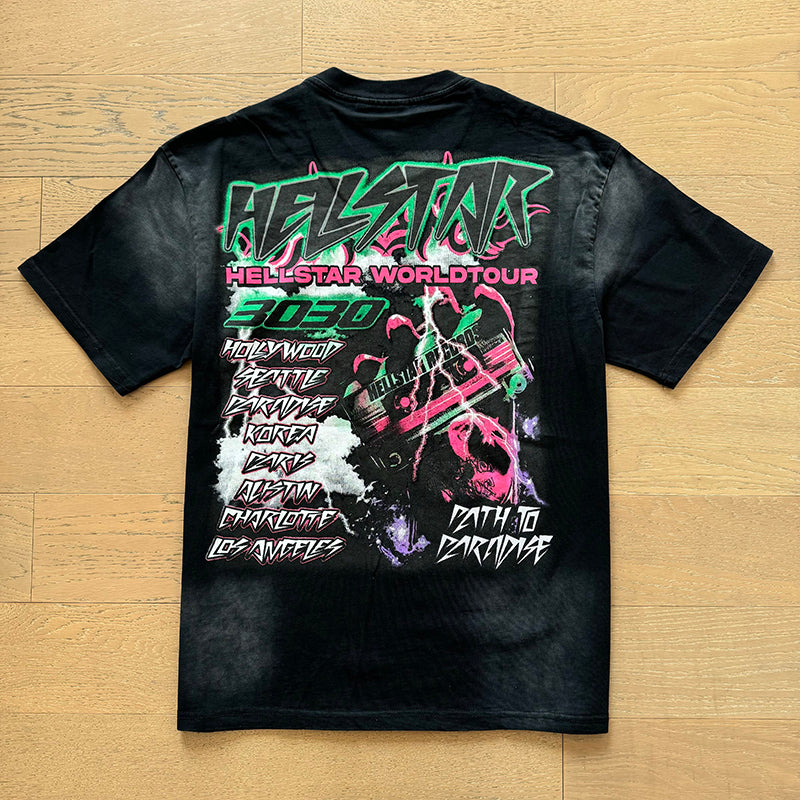 Hellstar T Shirts Washed Aging Process