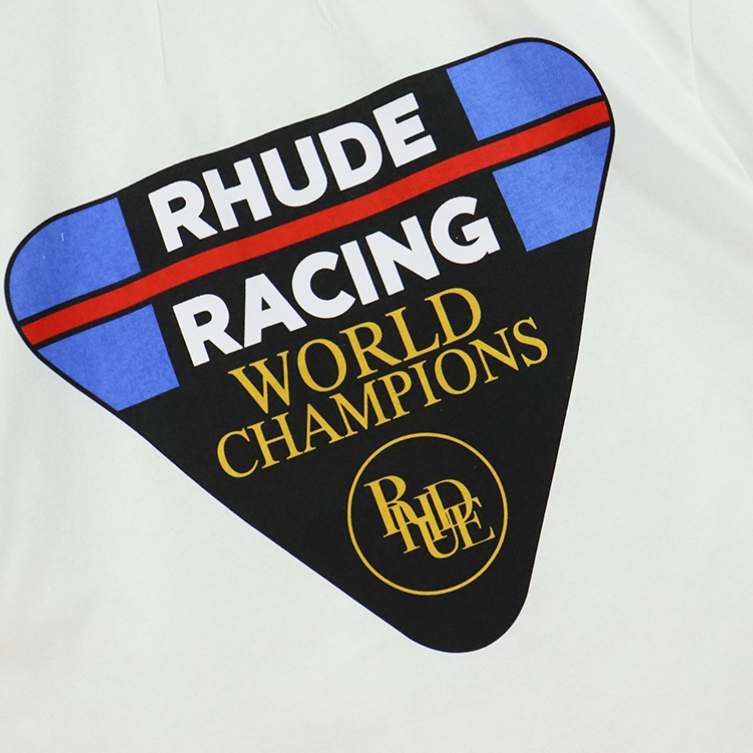 Rhude T Shirt Inverted Triangle Letter Print Short Sleeve T-Shirt