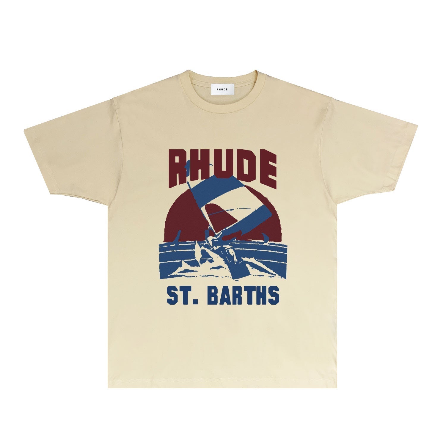 Rhude T Shirts Printed Trendy Pure Cotton