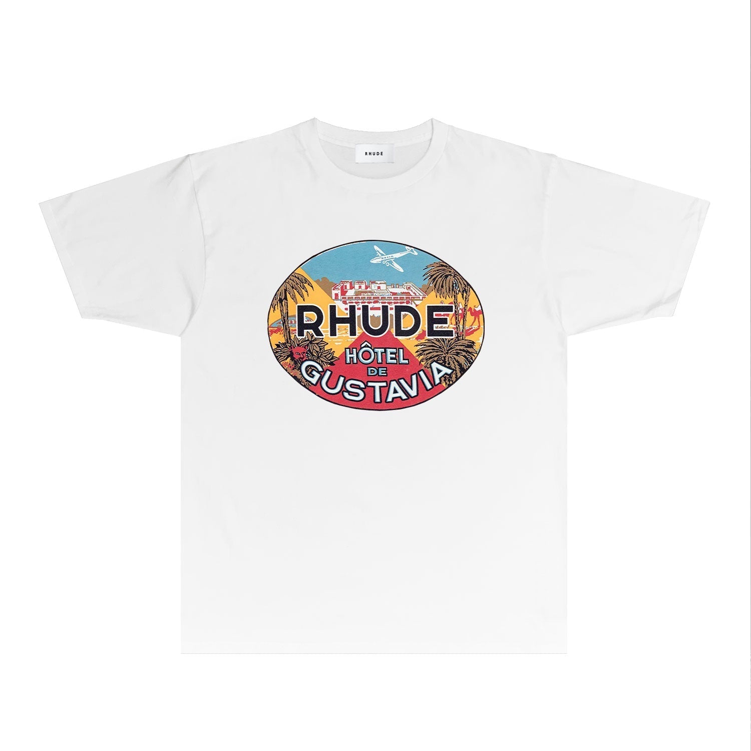 Rhude T Shirts Printed Trendy Pure Cotton