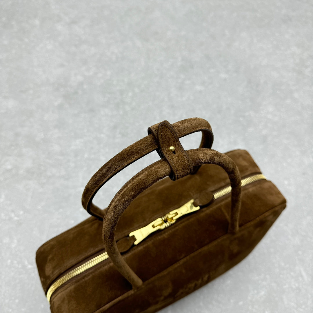 ＭＩ ＭＵ SUEDE BEAU BAG COCOA BROWN