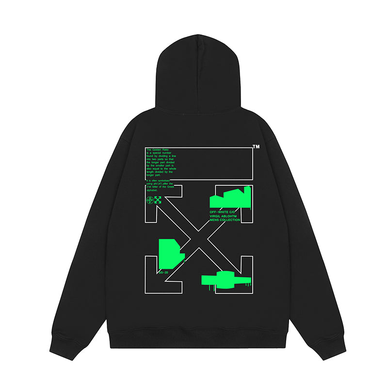 OFF WHITE Hoodie Trendy Street Style Personalized Cotton