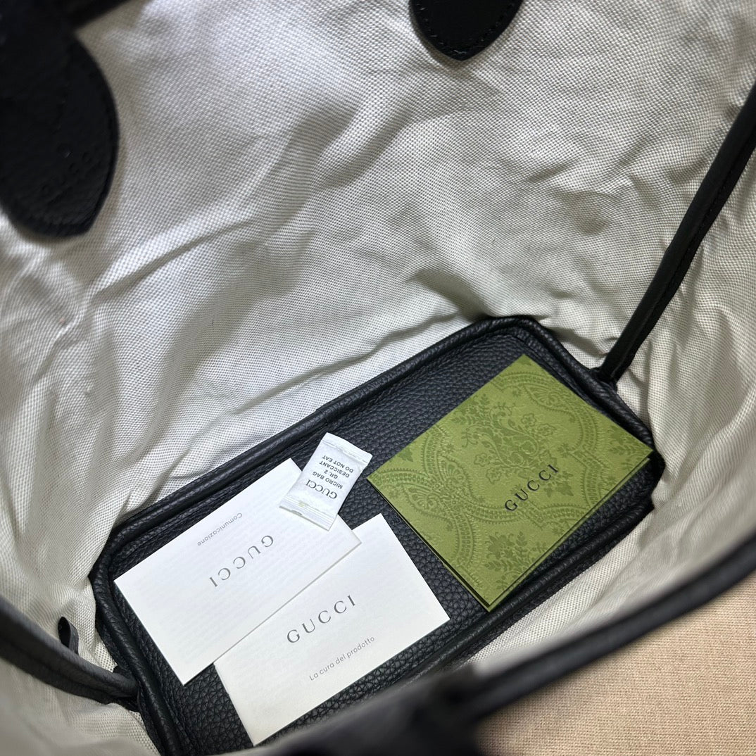 ＧＣＣＩOPHIDIA SMALL TOTE BAG BLACK