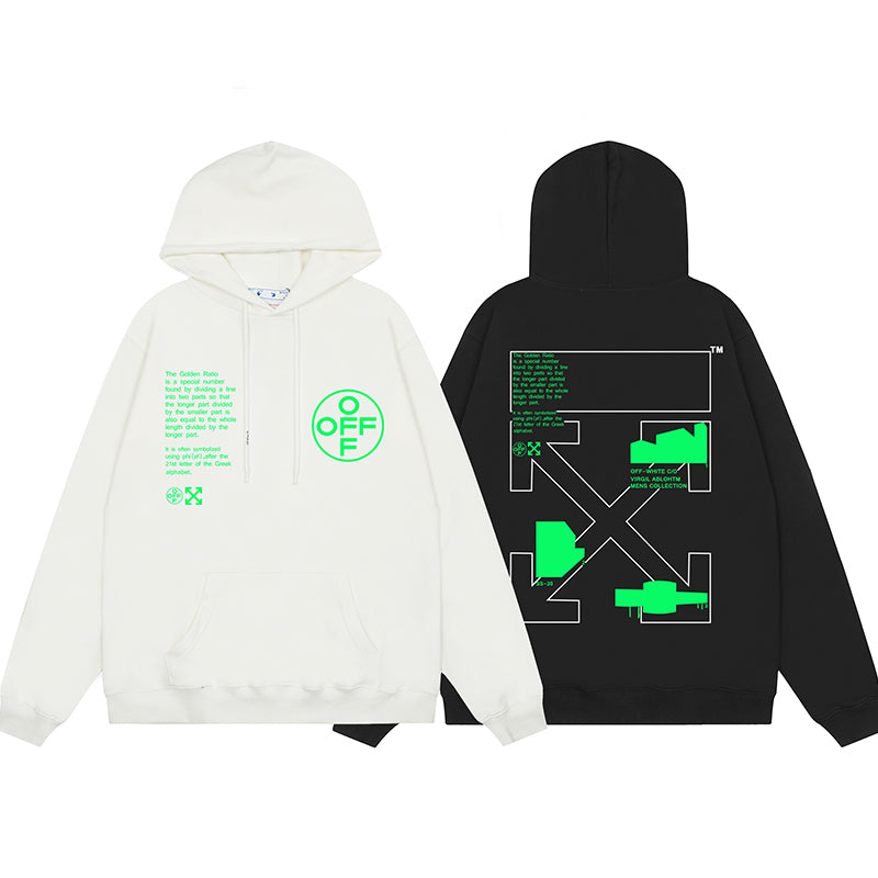 OFF WHITE Hoodie Trendy Street Style Personalized Cotton