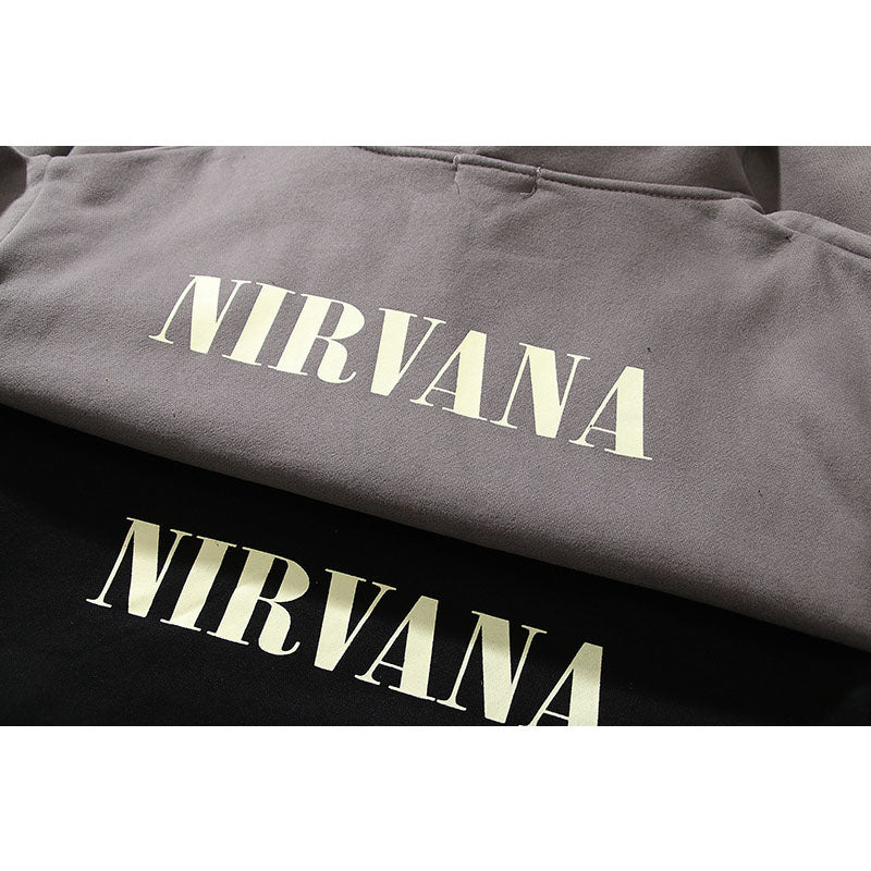Nirvana Hoodie Rock Angel Printed Hoodie Dark Series Hip Hop Retro