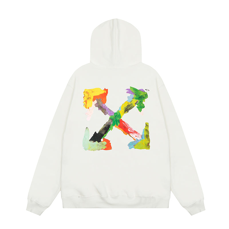 OFF WHITE Hoodie Trendy Street Style Personalized Cotton