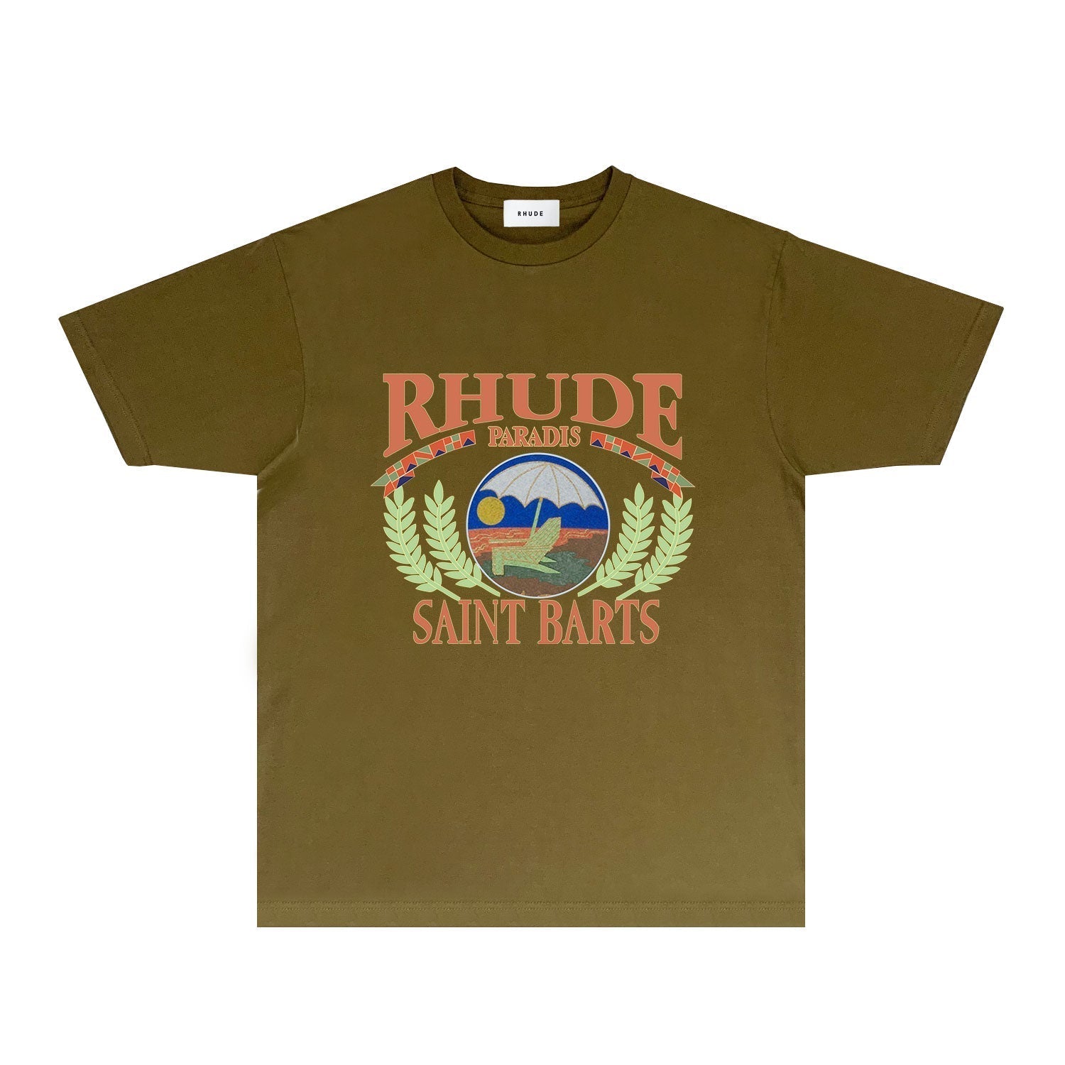Rhude T Shirts Printed Trendy Pure Cotton