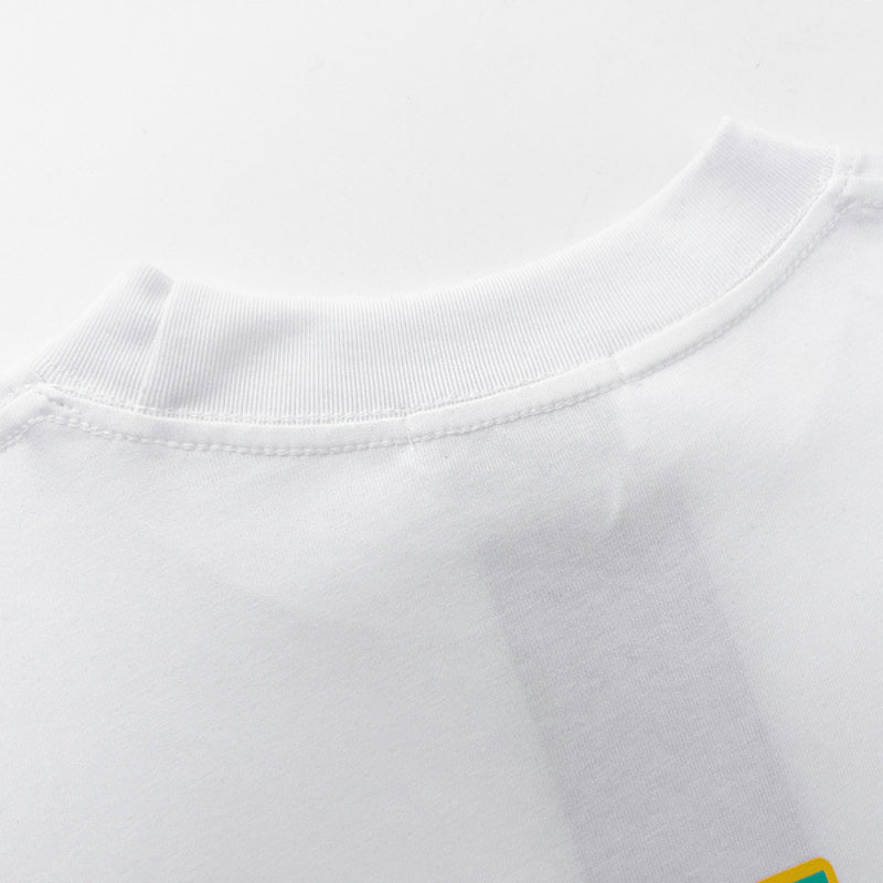 Rhude T Shirt Micro Label Letter Coconut Pattern Short Sleeve T-Shirt