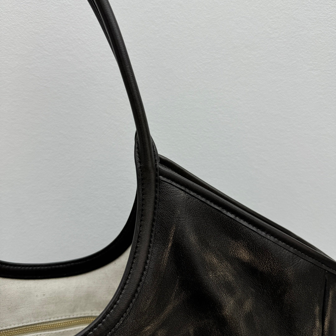 ＭＩ ＭＵ  IVY LEATHER BAG COFFE