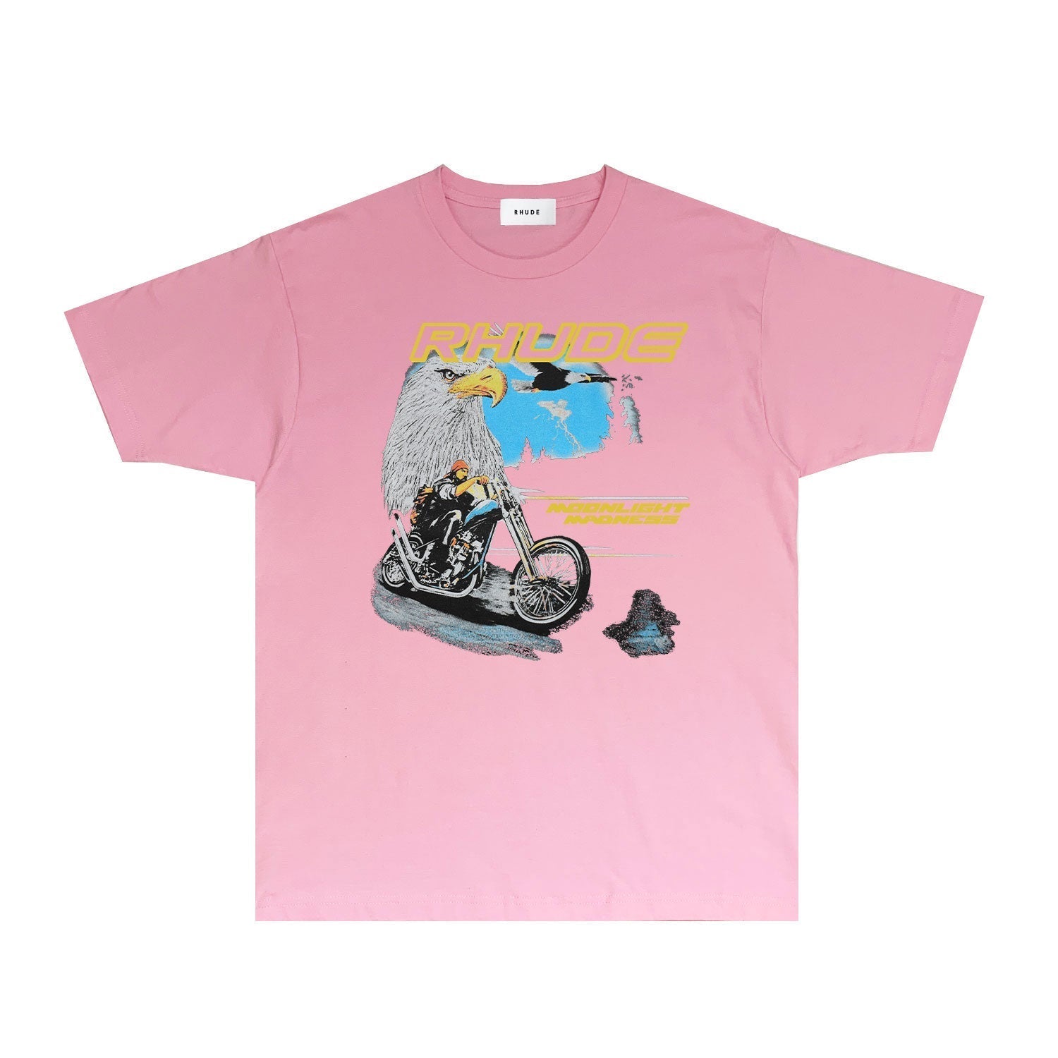 Rhude T Shirts Printed Trendy Pure Cotton