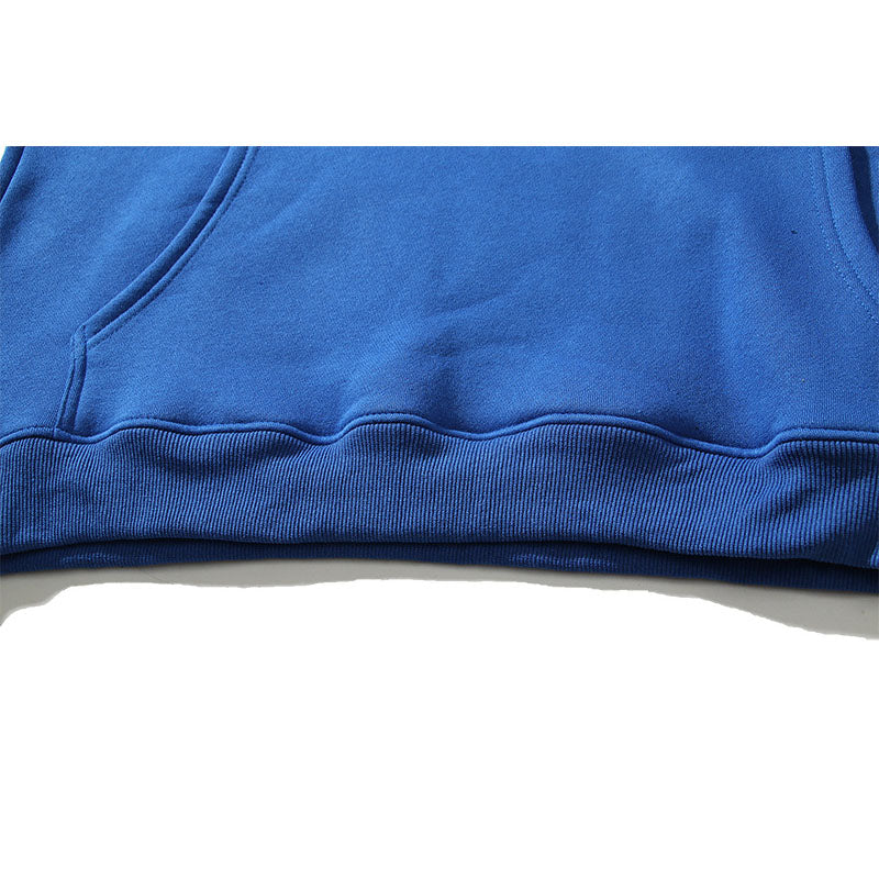 Kanye West Sunday Service Hoodie Vintage Klein Blue Hooded Sweater Stars Printing Plus Velvet