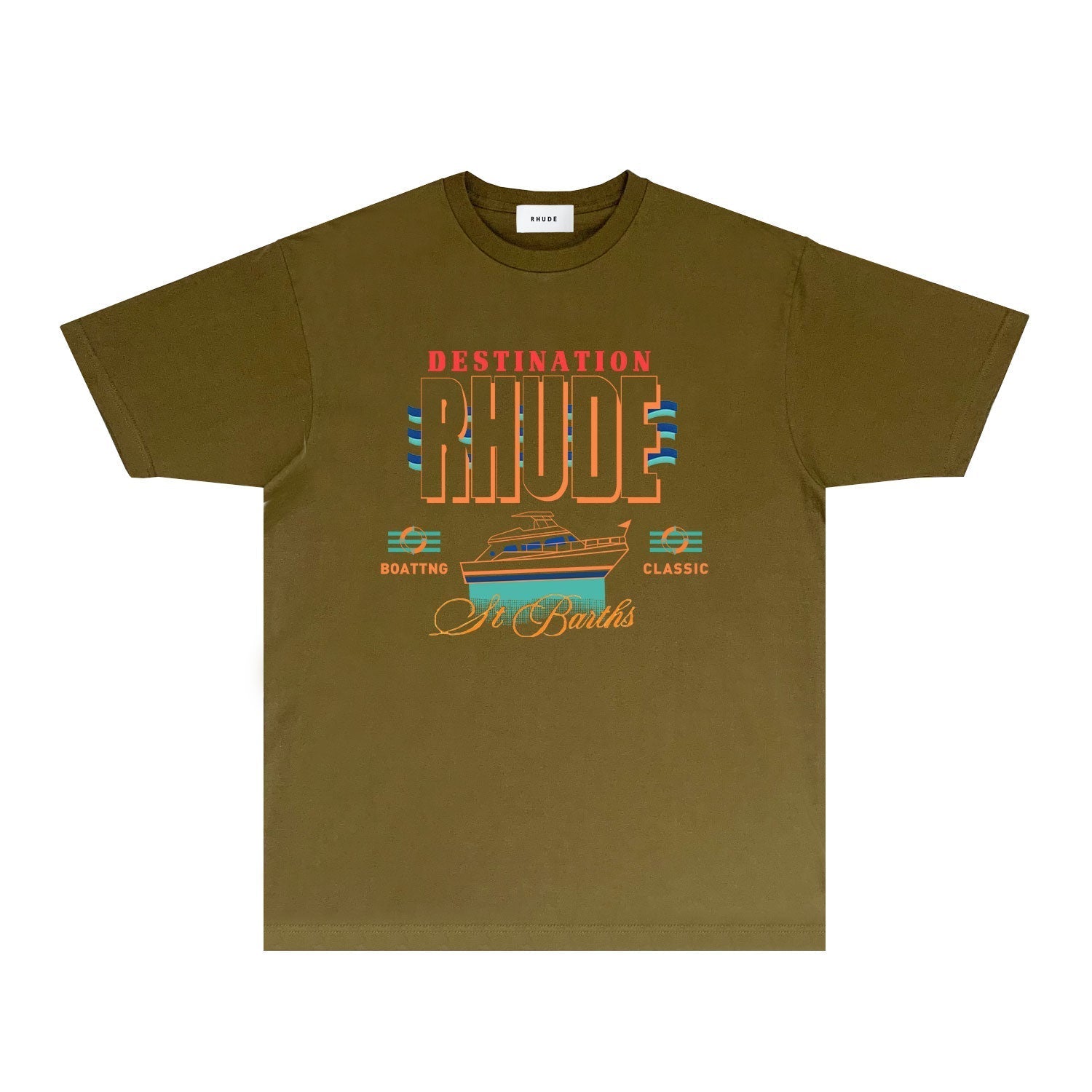 Rhude T Shirts Printed Trendy Pure Cotton