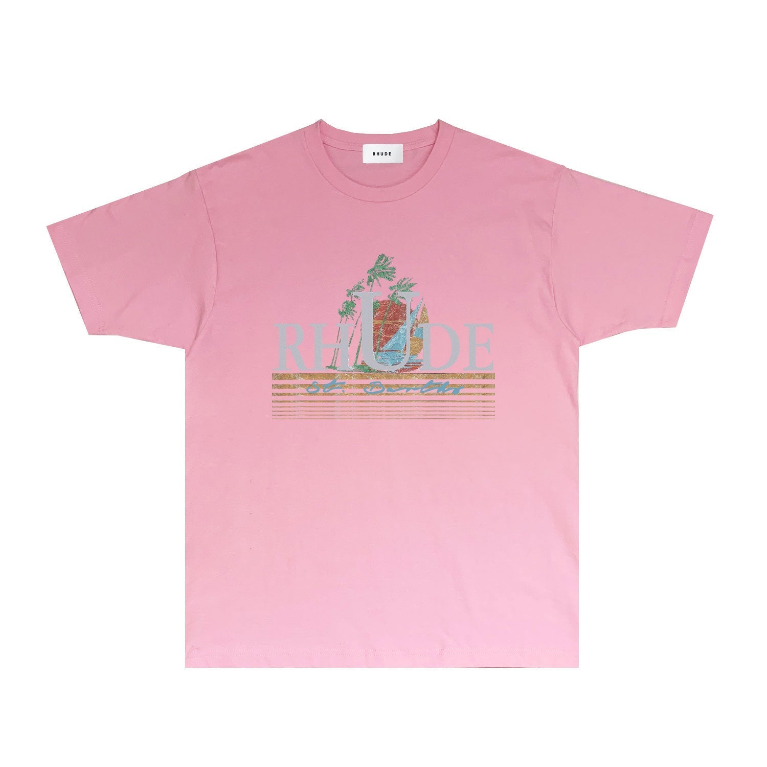 Rhude T Shirts Printed Trendy Pure Cotton