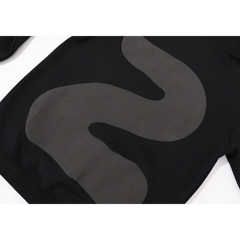 Kanye West Sunday Service Hoodie Autumn And Winter Match Stick Flame Fleece Hoodie Plus Size Loose