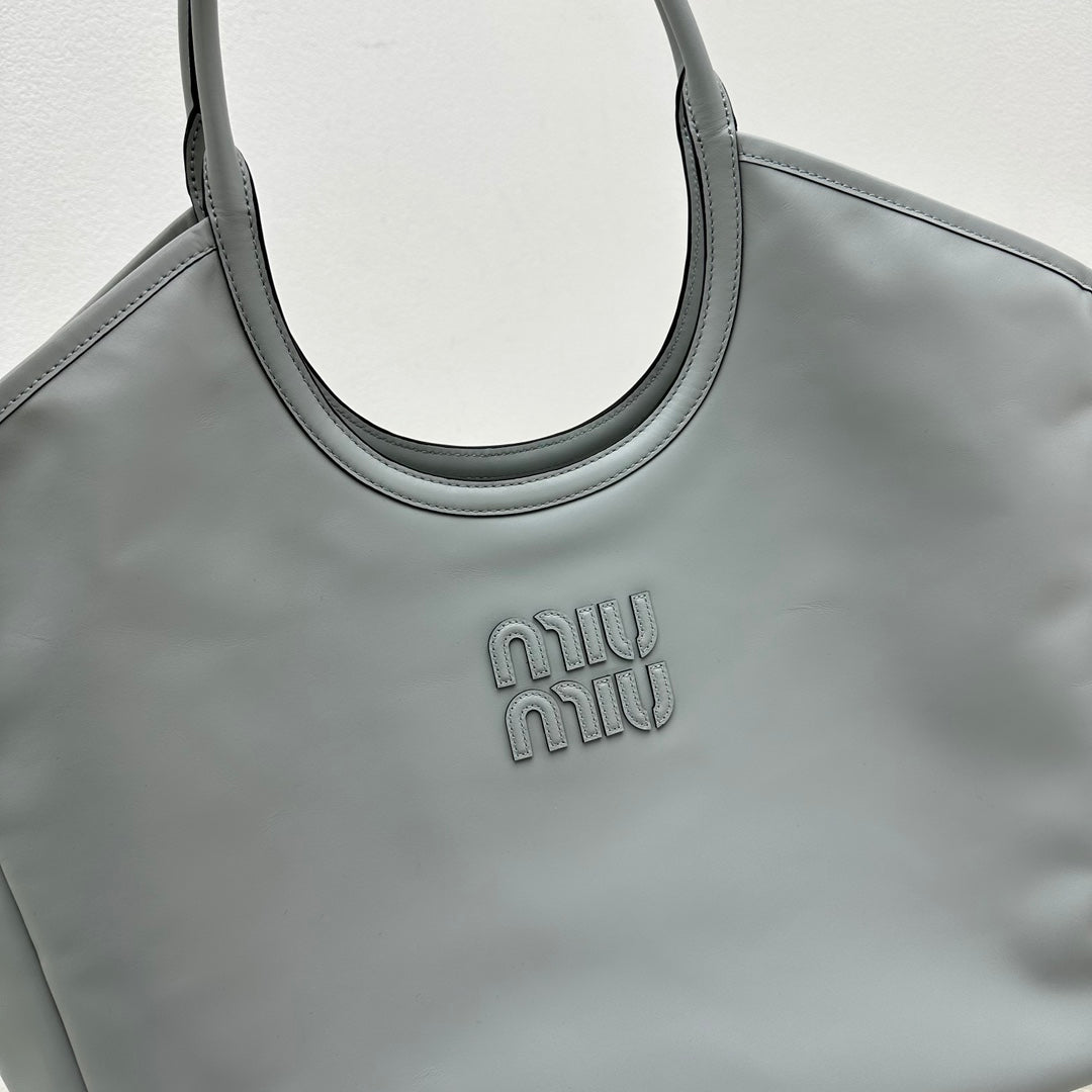 ＭＩ ＭＵ  IVY LEATHER BAG CORNFLOWER