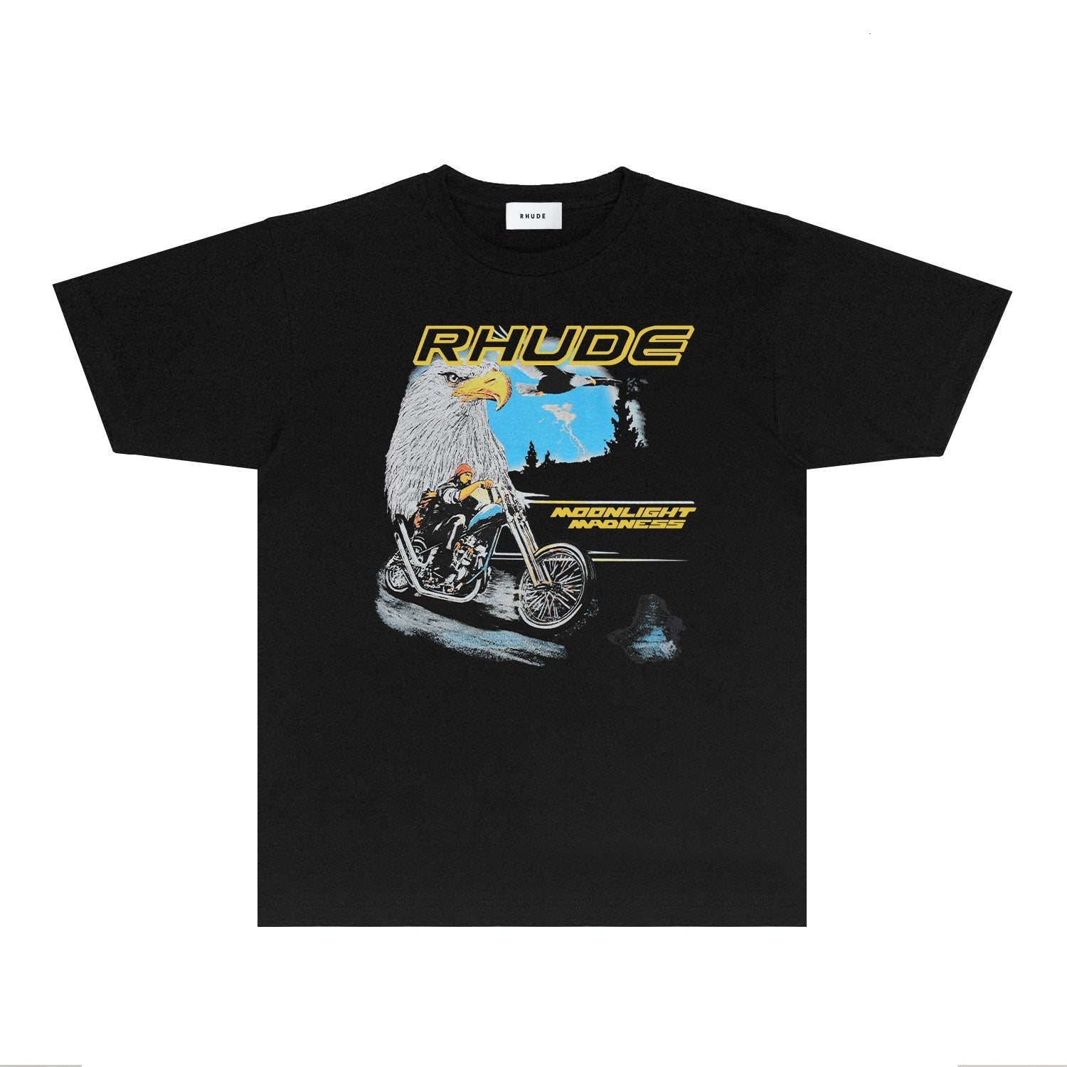 Rhude T Shirts Printed Trendy Pure Cotton