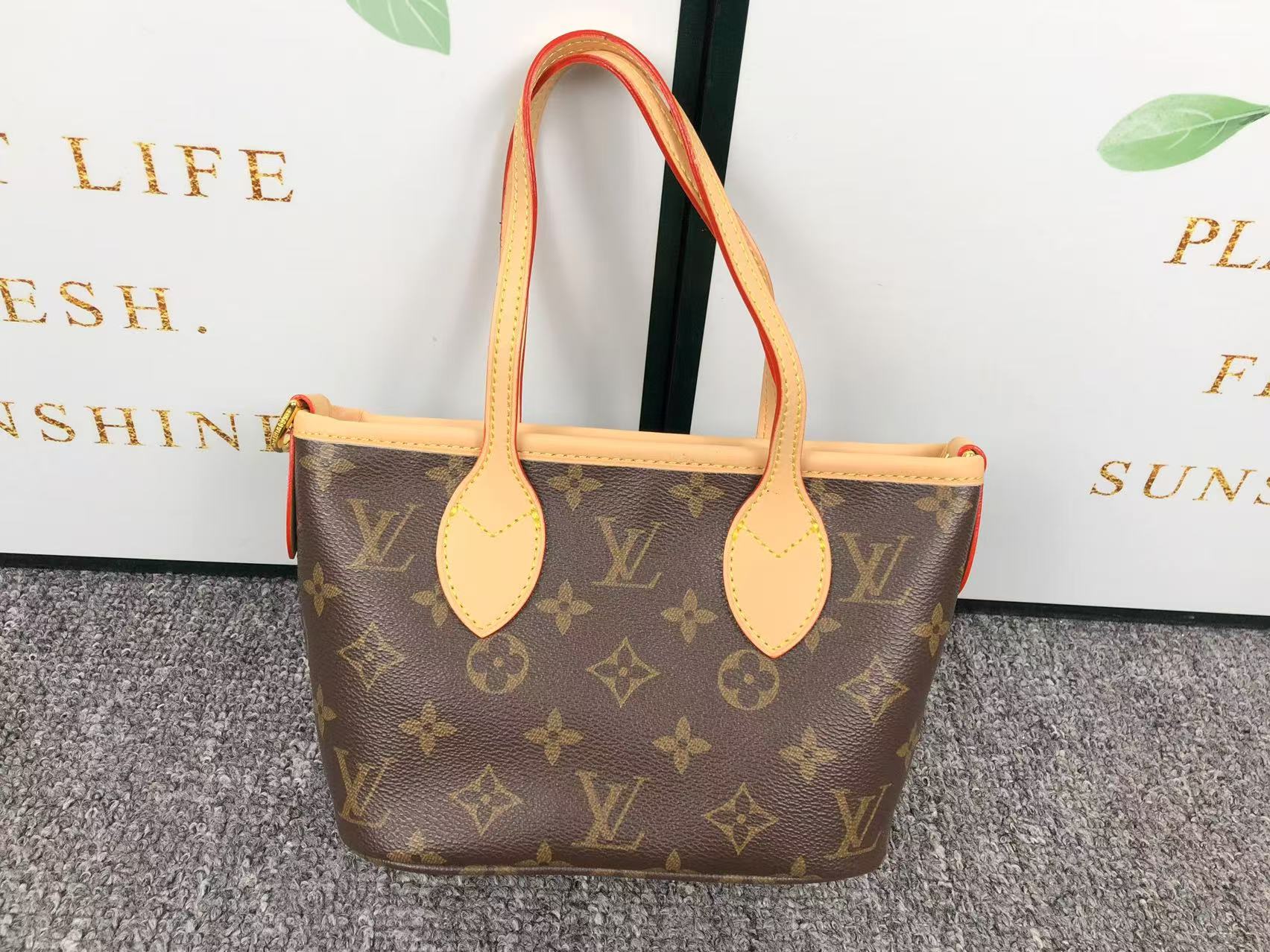 ＬＳ ＶＴＴＯＮ NEVERFULL BB HANDBAG BROWN