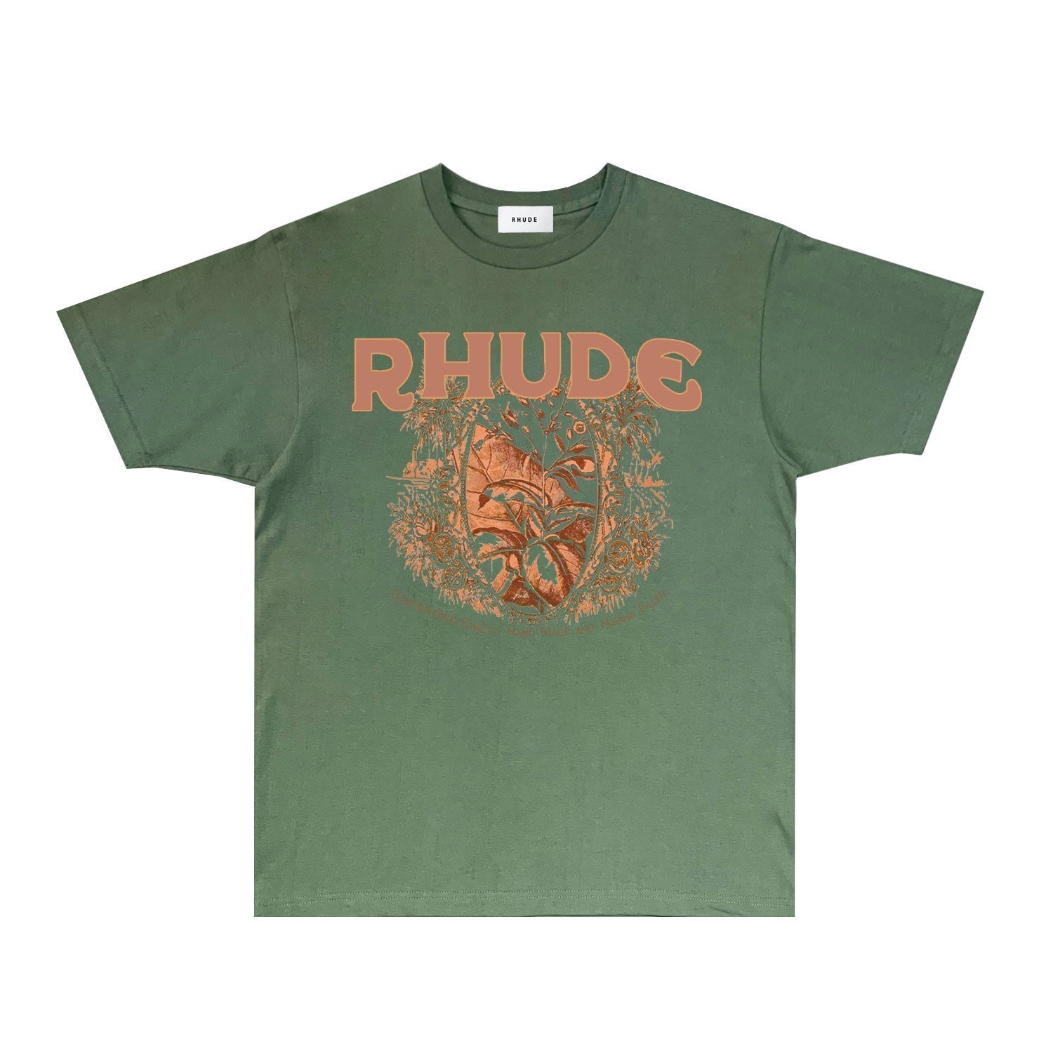 Rhude T Shirts Printed Trendy Pure Cotton
