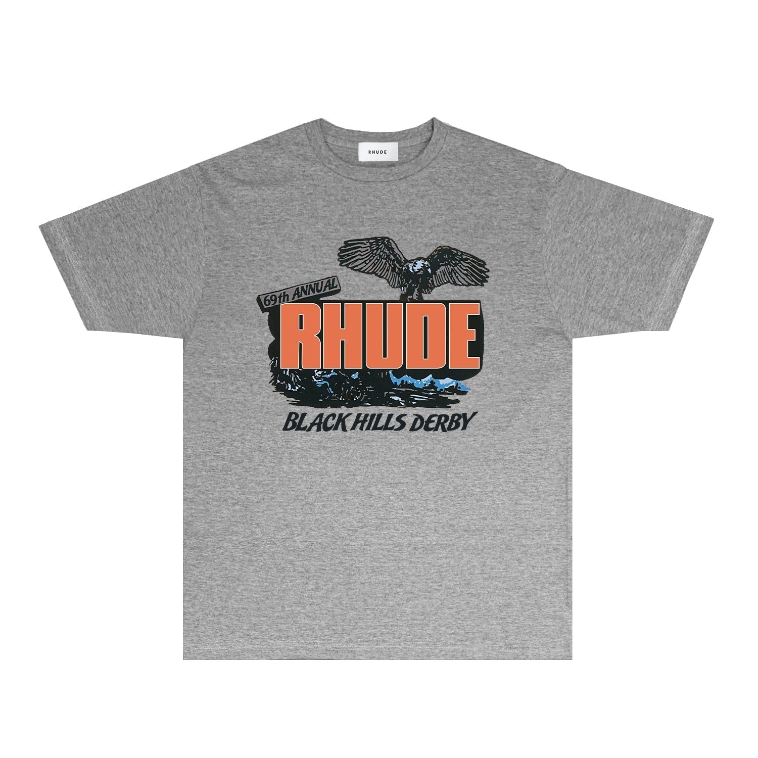 Rhude T Shirts Printed Trendy Pure Cotton