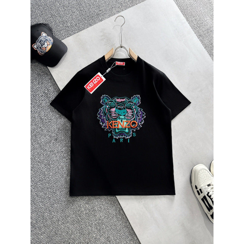 KENZO T Shirt Summer Tiger Head Casual