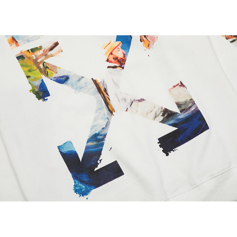 OFF WHITE Hoodie Trendy Street Style Personalized Cotton