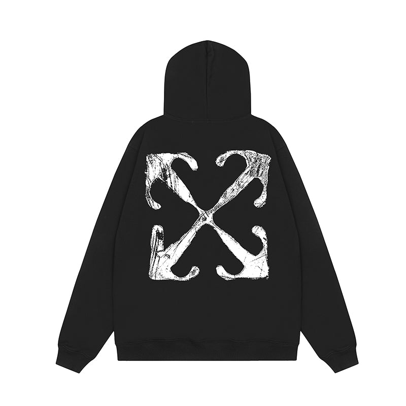 OFF WHITE Hoodie Trendy Street Style Personalized Cotton