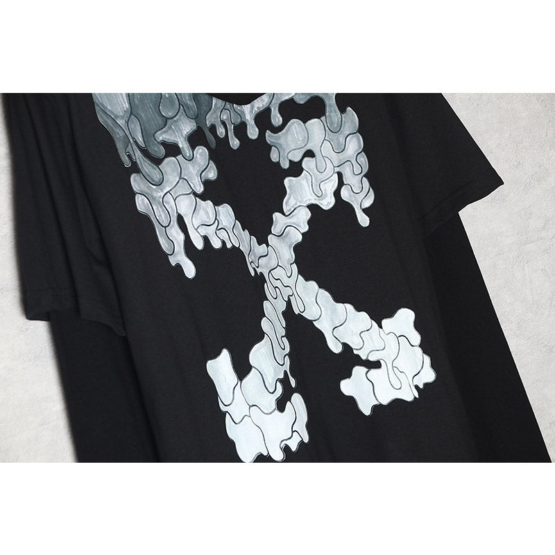 off White Hoodie Melting Arrow Water Drop Printed Hoodie Sweater