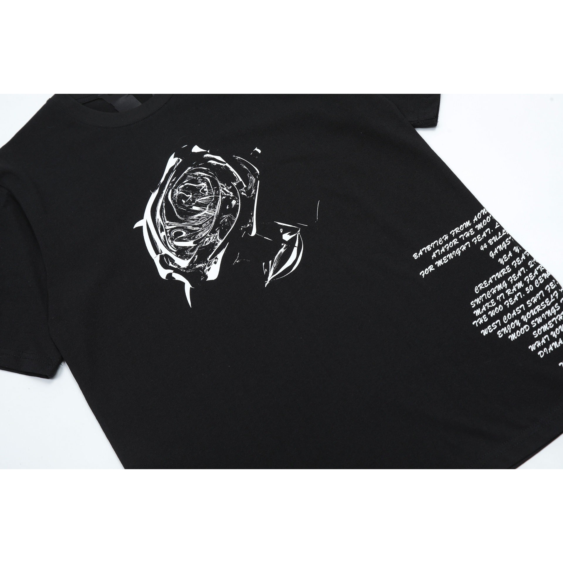 Vlone T Shirt Spring/Summer Pattern Crew Neck Short Sleeve