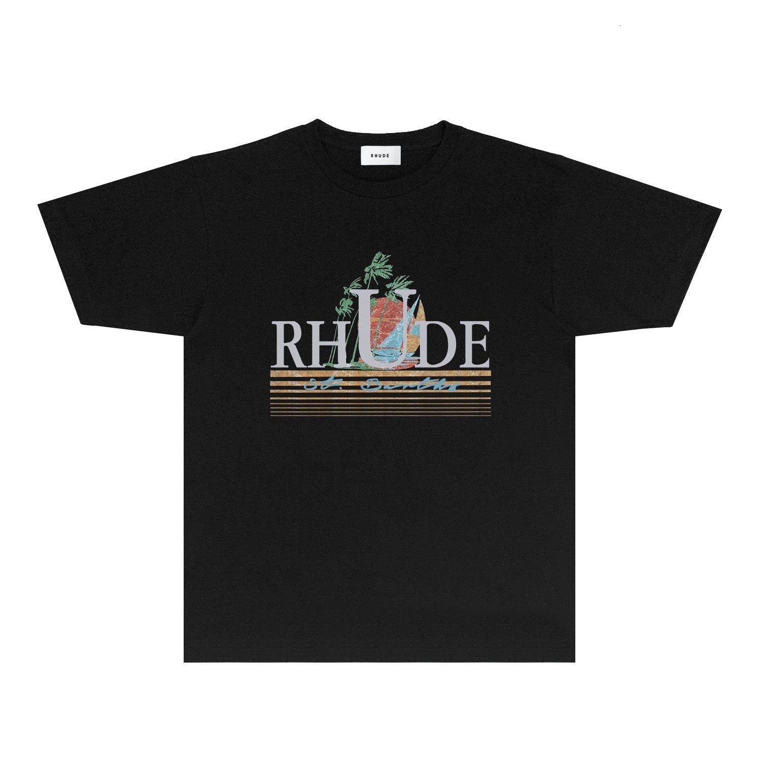 Rhude T Shirts Printed Trendy Pure Cotton