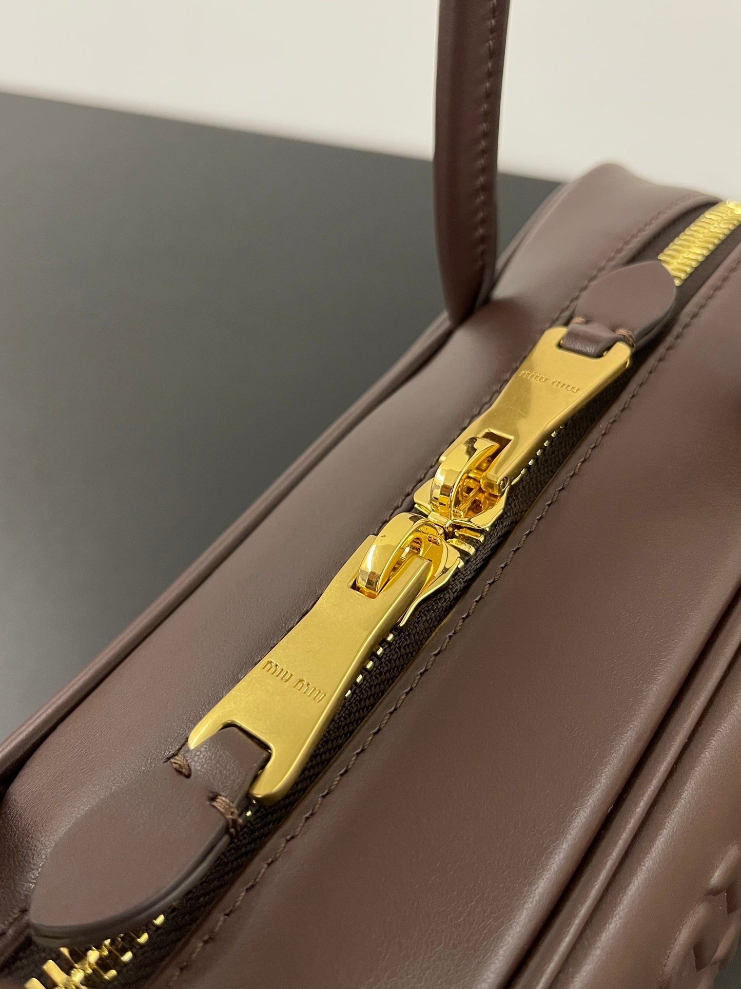 ＭＩ ＭＵ BEAU LEATHER BAG BRIARWOOD SMALL