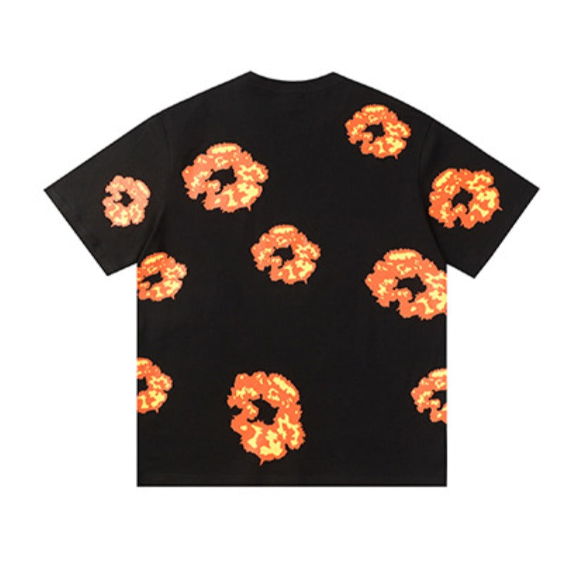 Denim Tears Outfit:T Shirt/Shorts (Separate Purchase Options) Loose Short Sleeve T-shirt Casual Shorts Suit