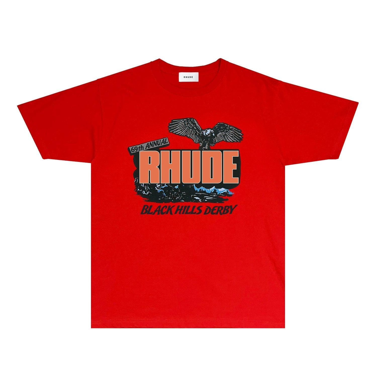 Rhude T Shirts Printed Trendy Pure Cotton