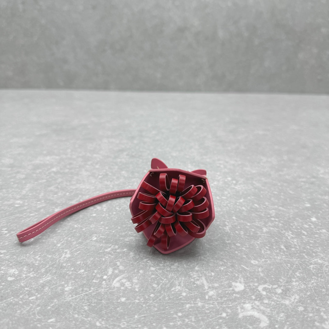 ＭＩ ＭＵ LEATHER TRICK PINK/RED