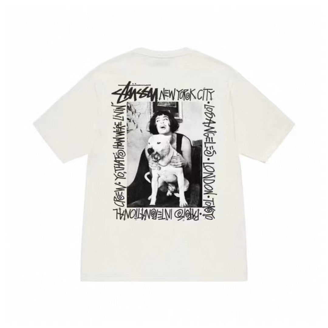 Stussy T Shirts Casual Versatile Loose T Shirts Couple