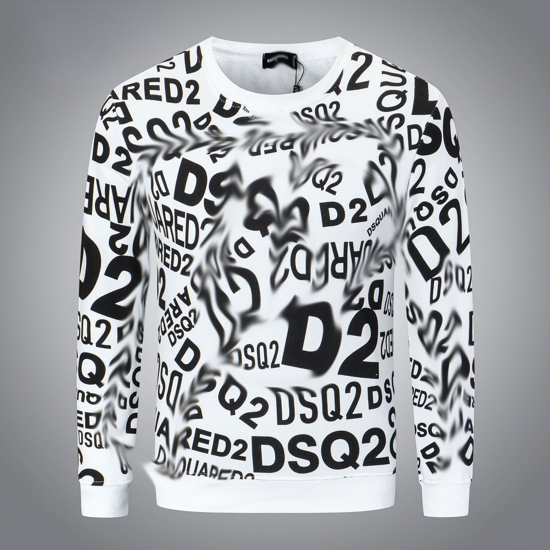 Dsq2 Hoodie DSQ Lian D2 Autumn and Winter Printing Sweater Trendy Men