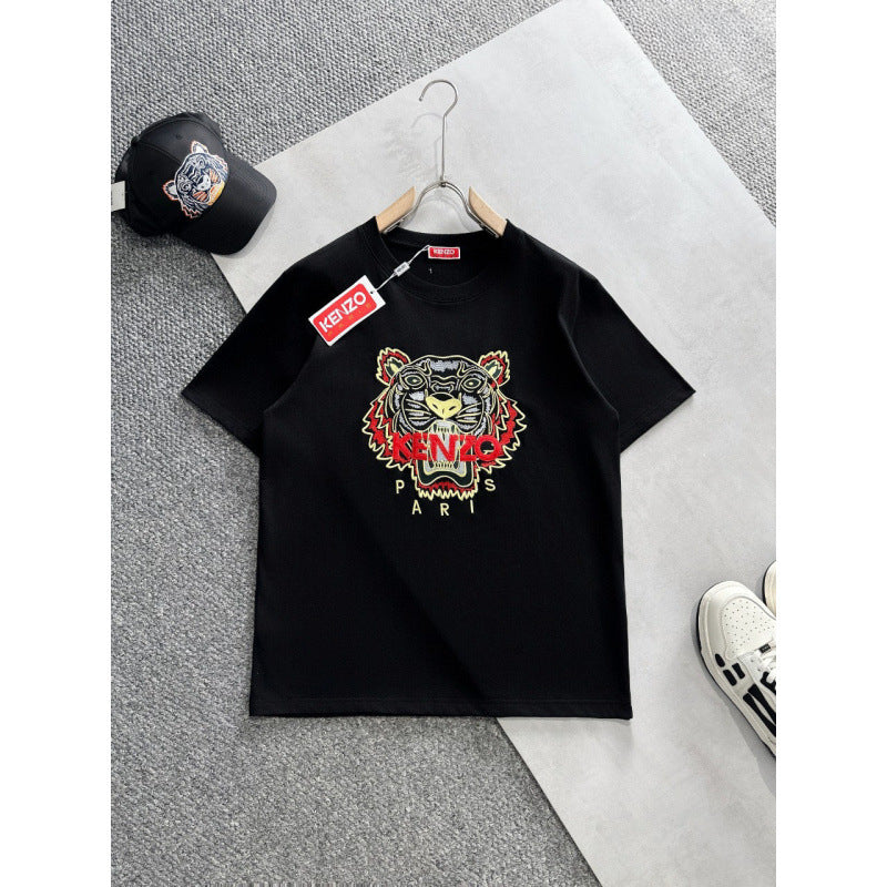 KENZO T Shirt Summer Tiger Head Casual