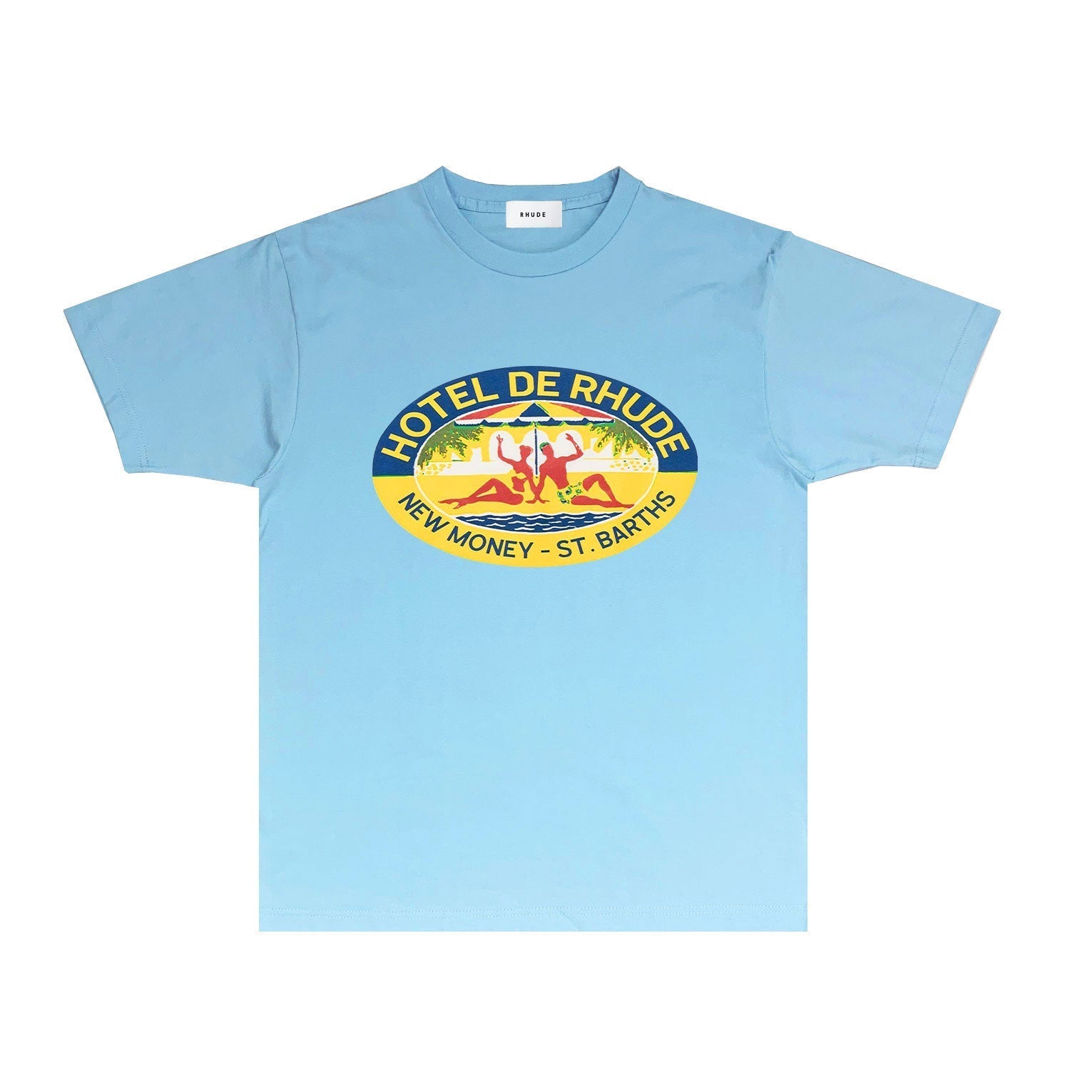 Rhude T Shirts Printed Trendy Pure Cotton