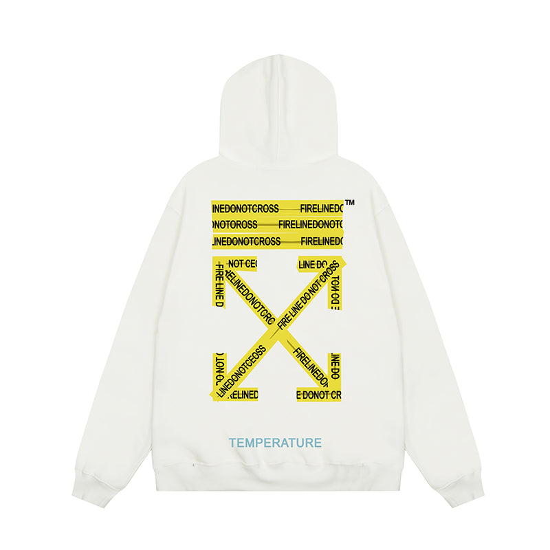 OFF WHITE Hoodie Trendy Street Style Personalized Cotton