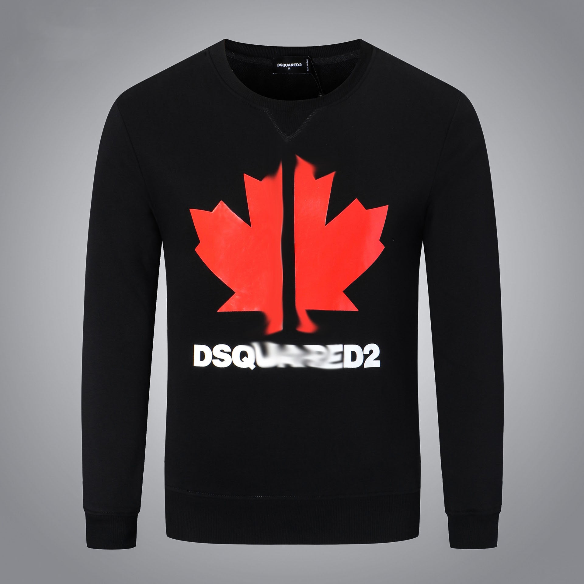 Dsq2 Hoodie DSQ Lian D2 Clover Printed Sweater Trendy Men's Autumn and Winter