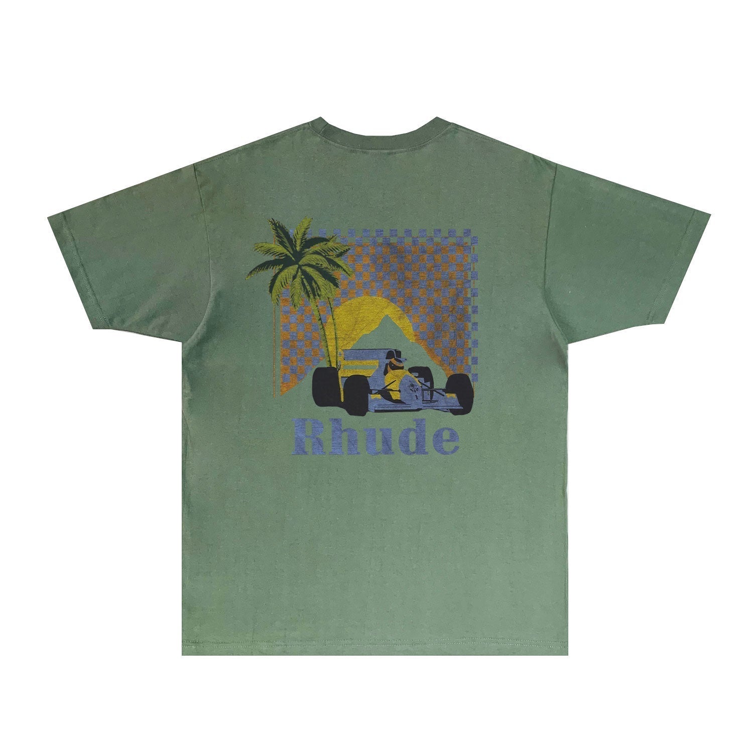 Rhude T Shirts Printed Trendy Pure Cotton