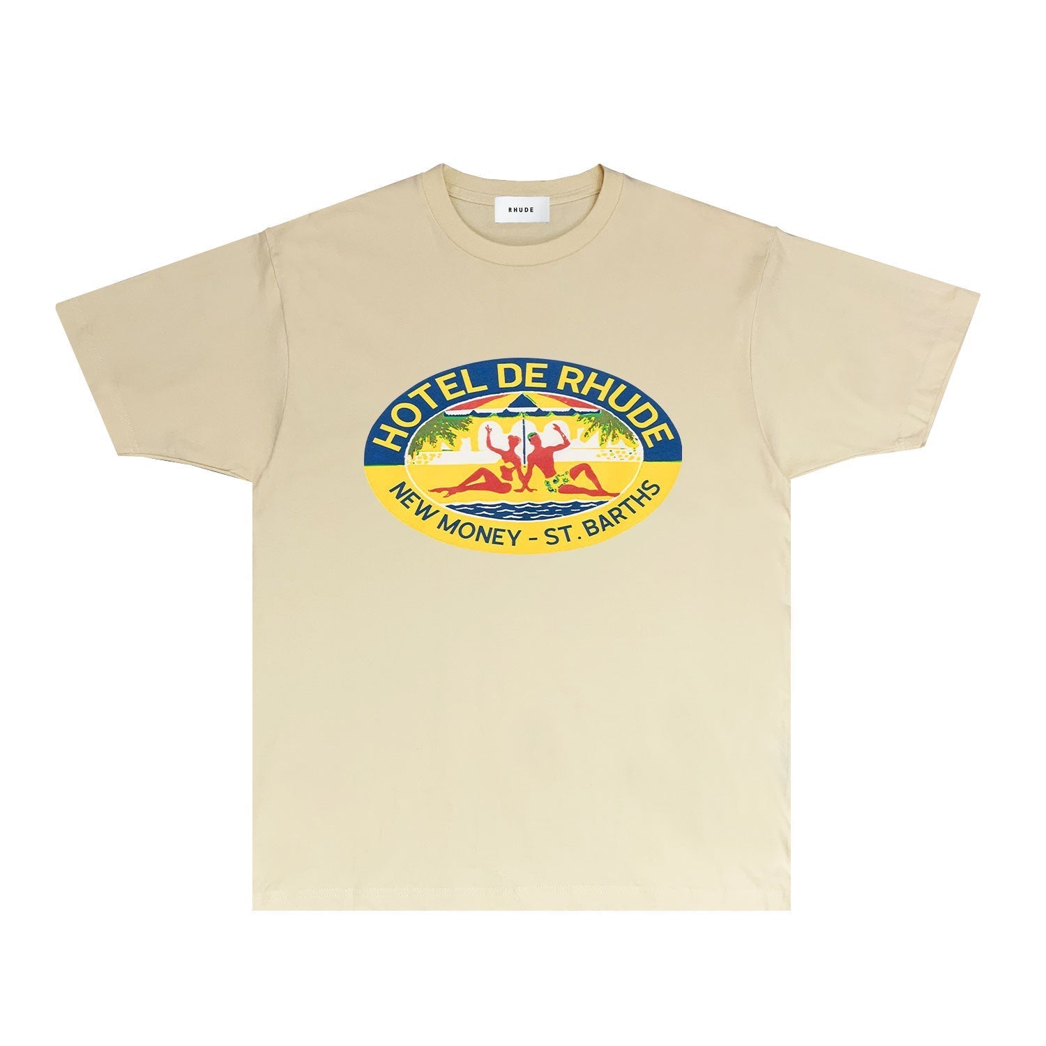 Rhude T Shirts Printed Trendy Pure Cotton